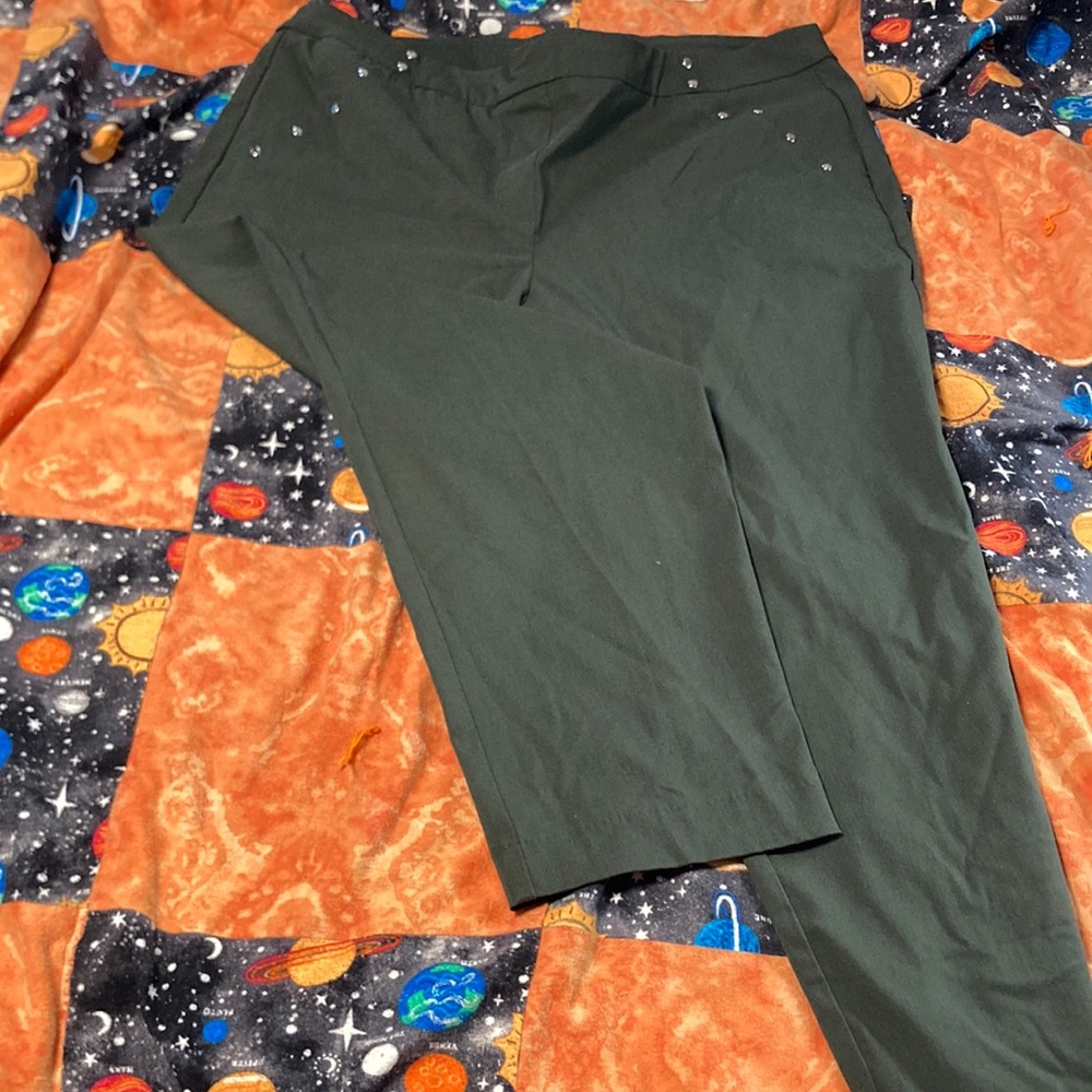 Green jagging’s with Juled pockets